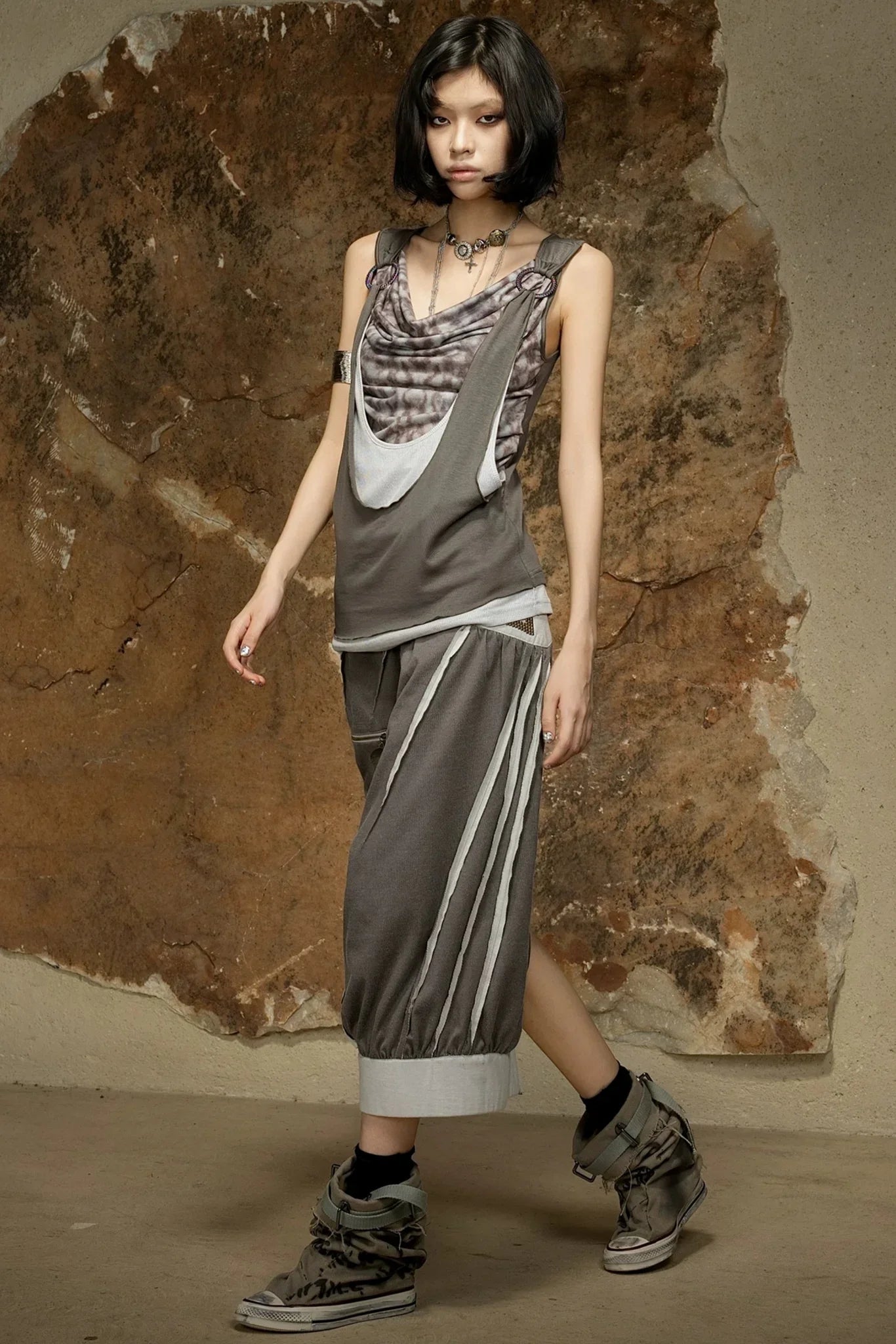 Asymmetrical Retro Vest