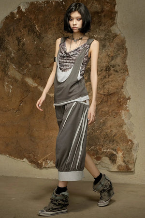 Asymmetrical Retro Vest