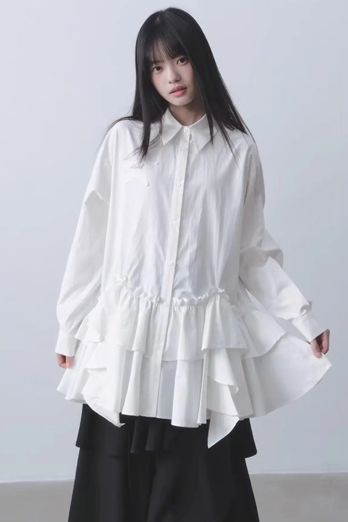 Asymmetrical Ruffled Dress