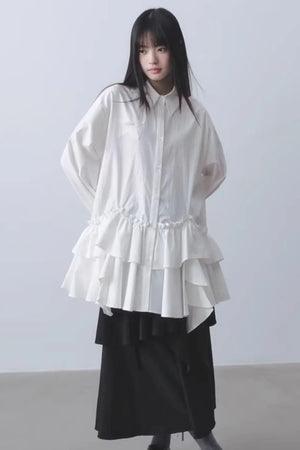 Asymmetrical Ruffled Dress