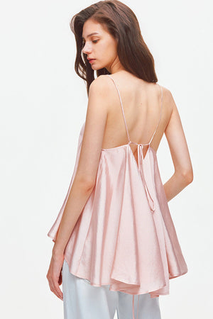 Asymmetrical Satin Camisole Top