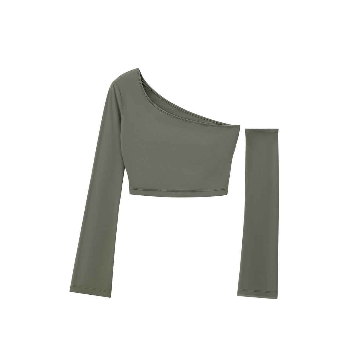 Asymmetrical Shoulder Crop Top