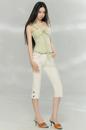 Asymmetrical Starfish Tube Top