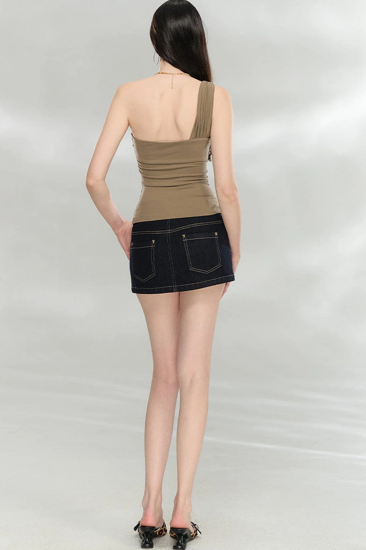 Asymmetrical Starfish Tube Top