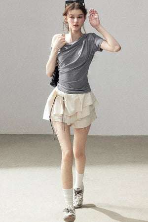 Asymmetrical Summer Commuter Top