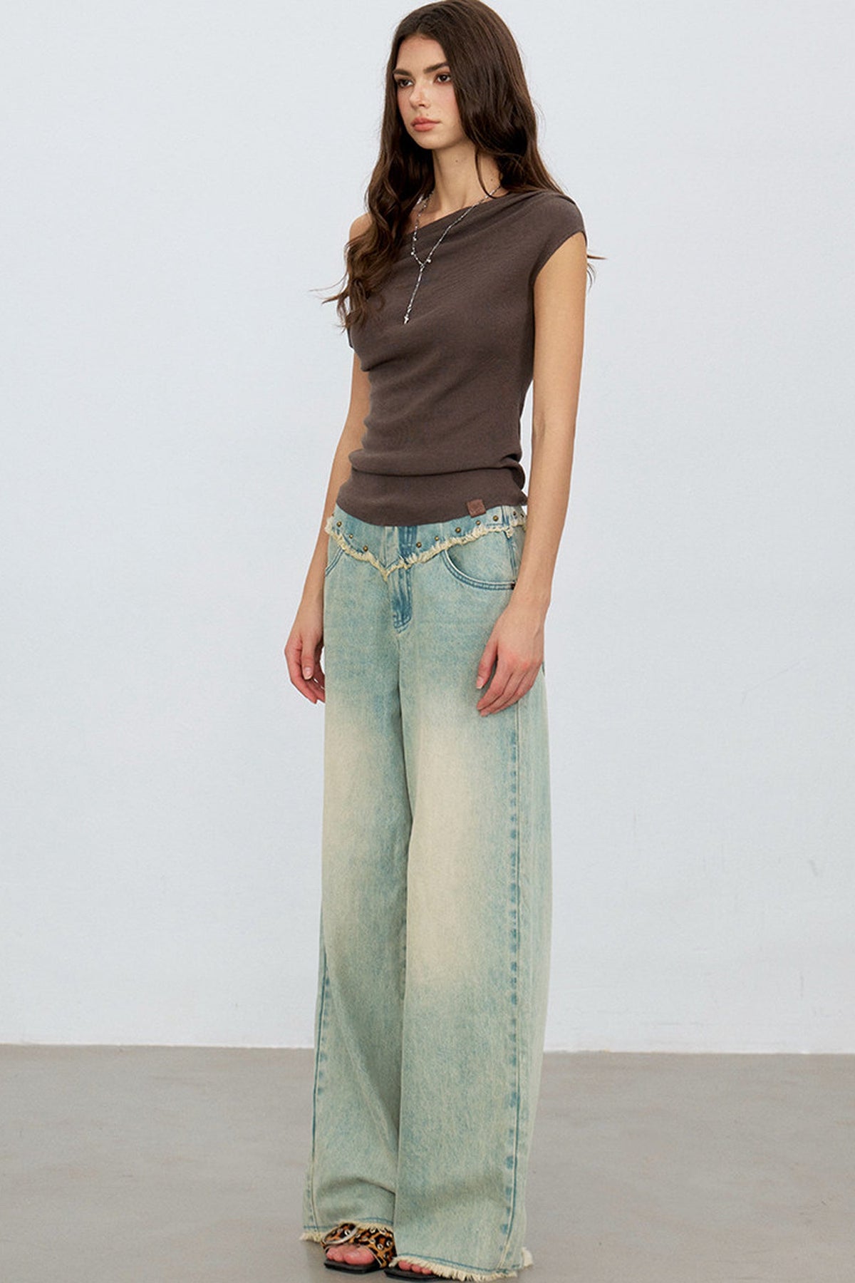 Asymmetrical Tencel Wool Top