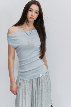 Asymmetrical Tencel Wool Top