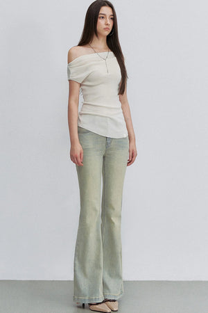 Asymmetrical Tencel Wool Top