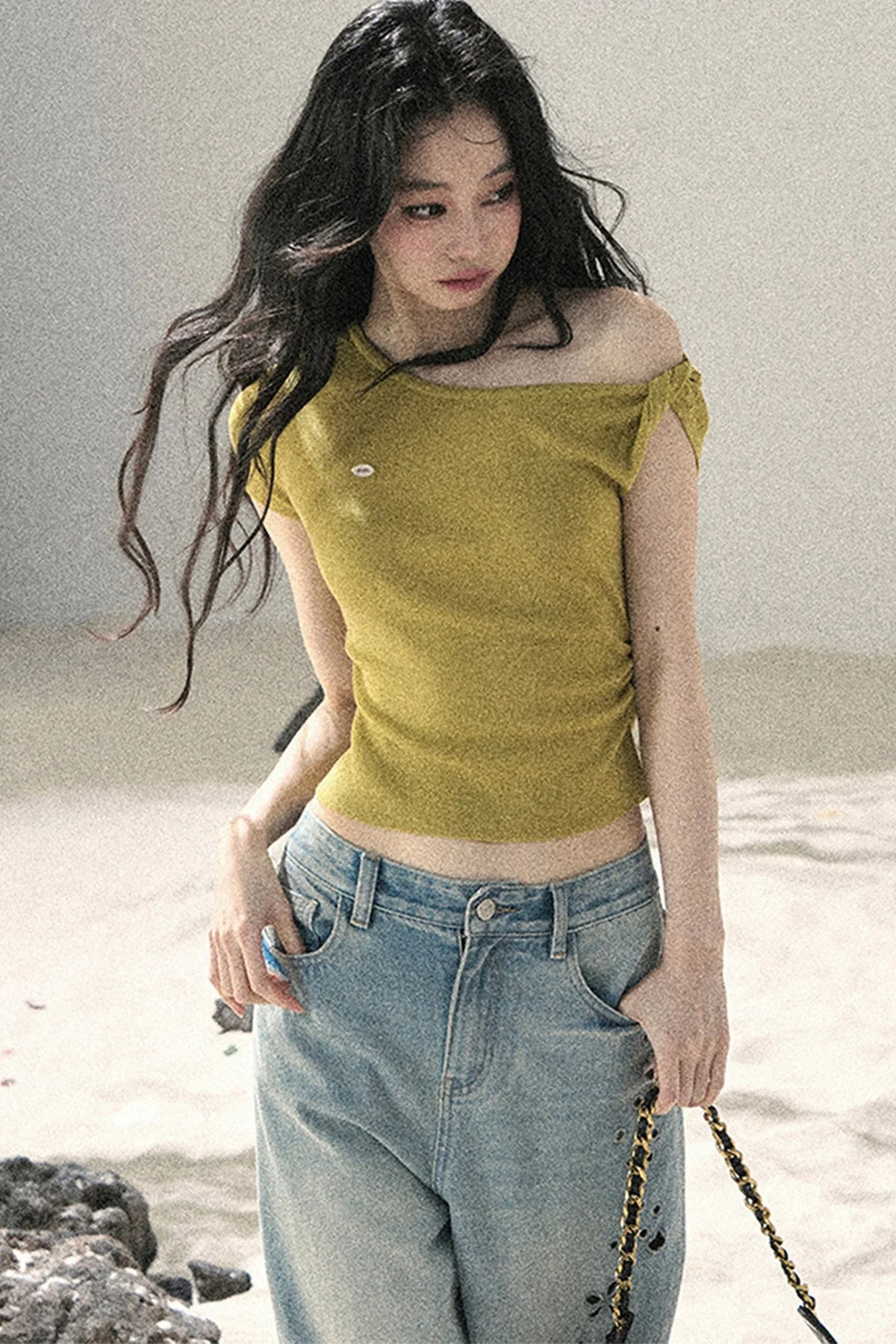 Asymmetrical Twist Summer Top