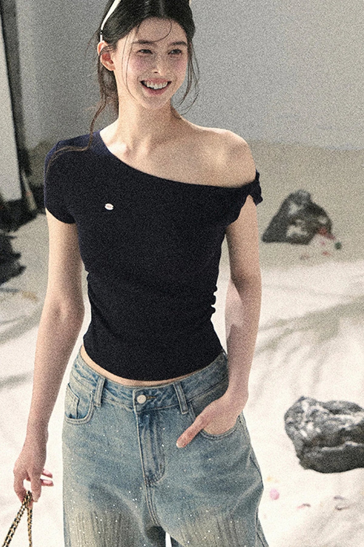 Asymmetrical Twist Summer Top