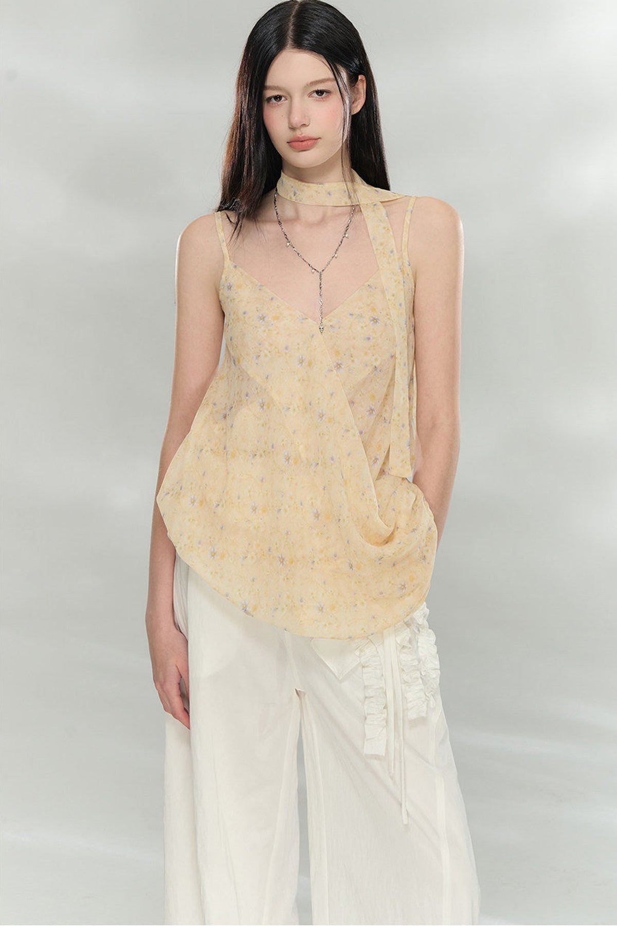 Asymmetrical V-Neck Camisole