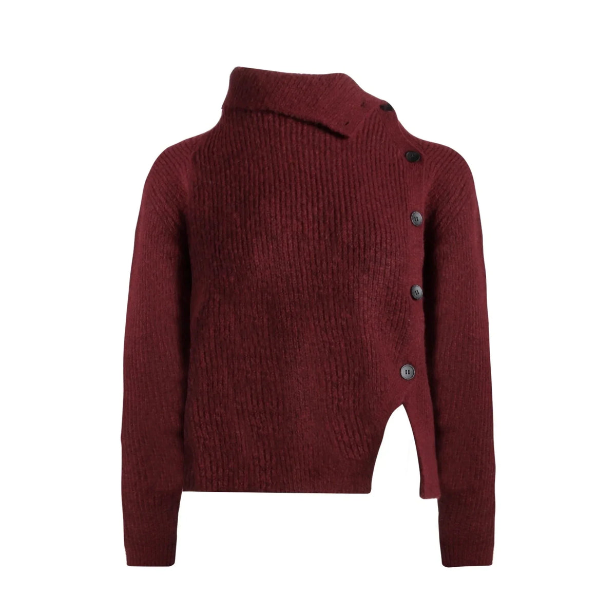 Asymmetrical Vintage Red Sweater