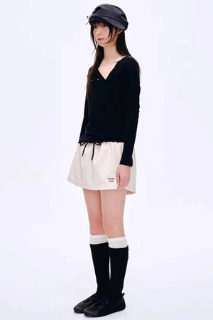 Asymmetrical Wool Blend Blouse