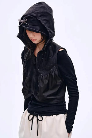 Asymmetrical Wool Blend Blouse