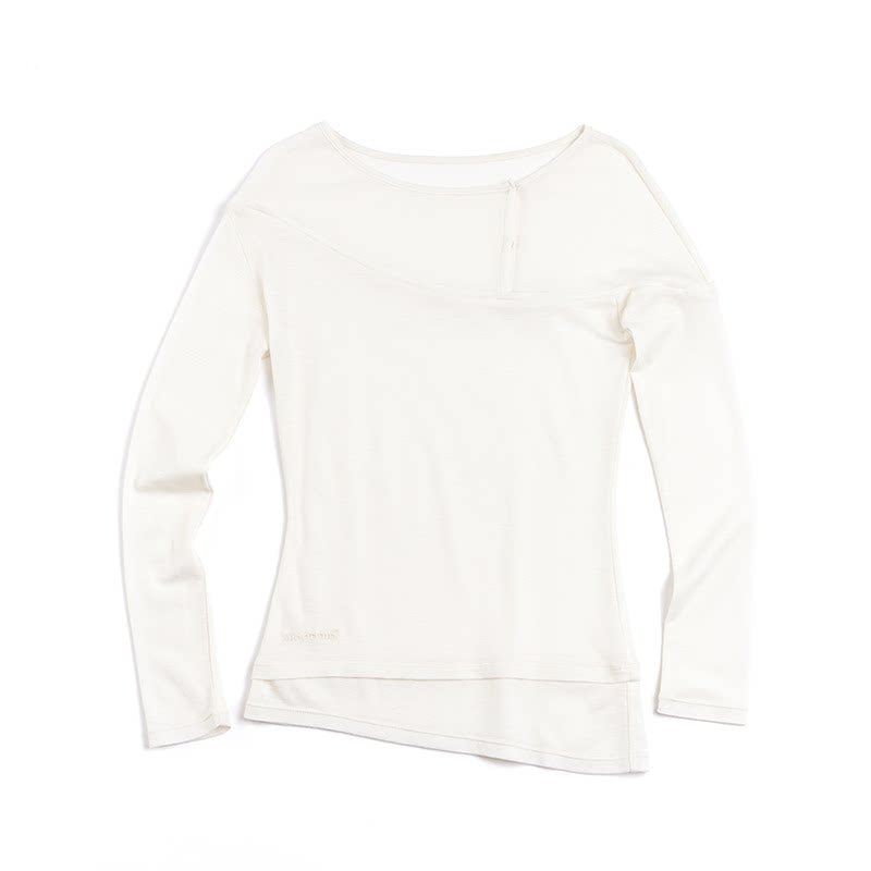 Asymmetrical Wool Blend Blouse