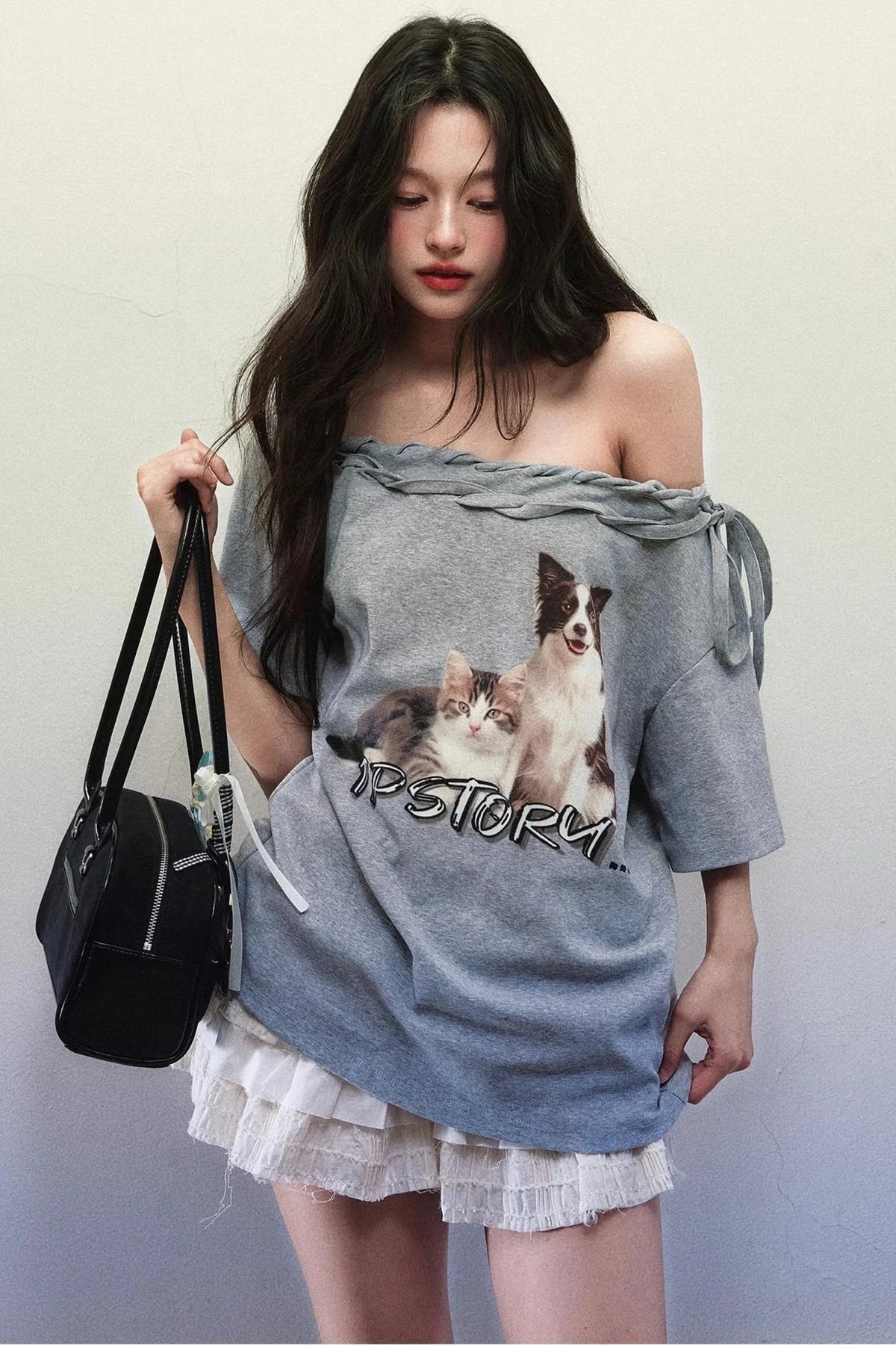 Asymmetry Strap Top