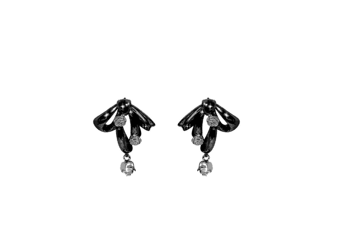 Atomic Butterfly Flower Earrings