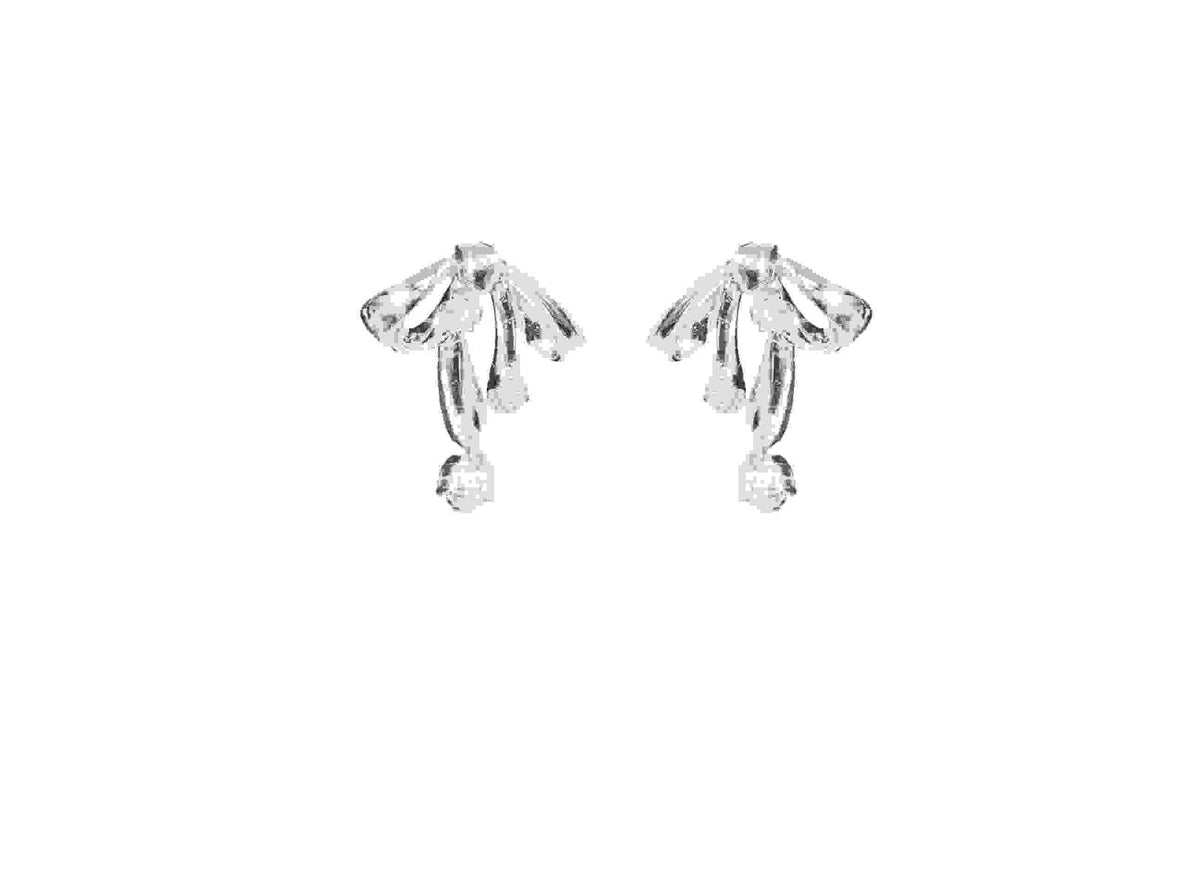 Atomic Butterfly Flower Earrings