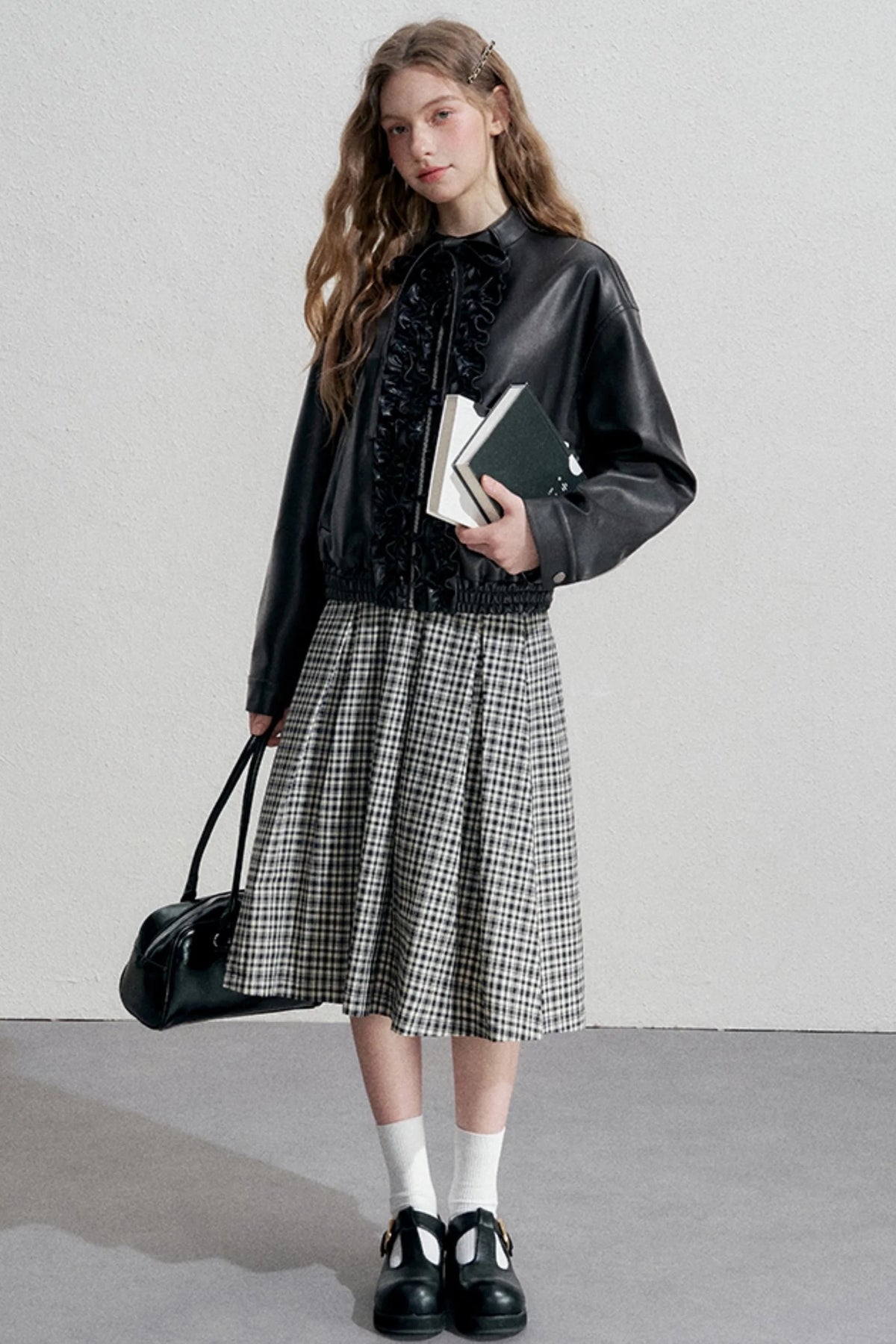 Autumn A-Line Plaid Skirt