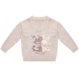 Autumn Apricot V-Neck Sweater
