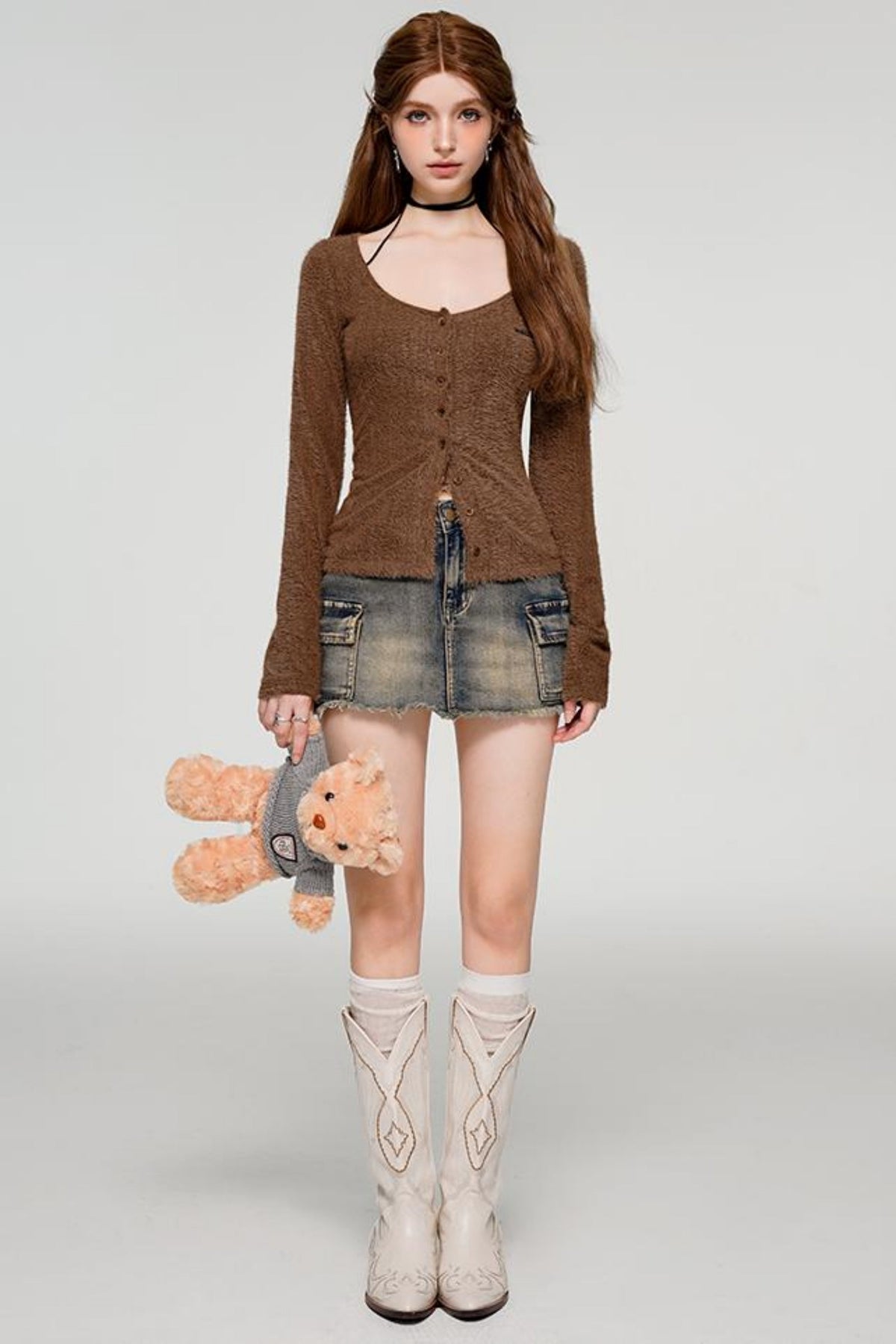 Autumn Bear Tie-Top