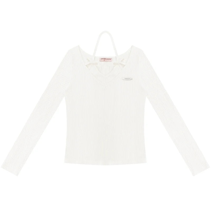 Autumn Bow Halterneck Slimming Top
