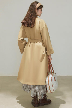 Autumn Double-Breasted Long Coat
