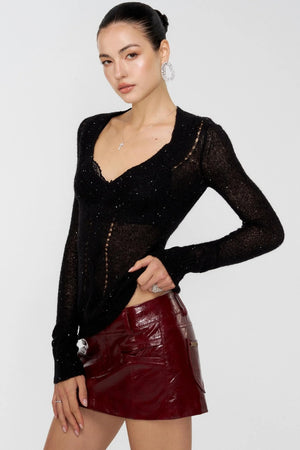 Autumn Glitter Knit Sweater
