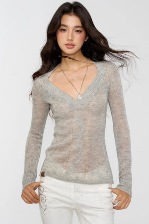 Autumn Glitter Knit Sweater