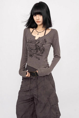 Autumn Halterneck Slim Top
