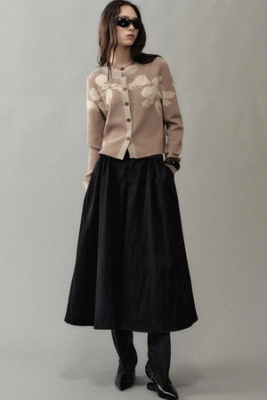 Autumn Jacquard Knitted Cardigan