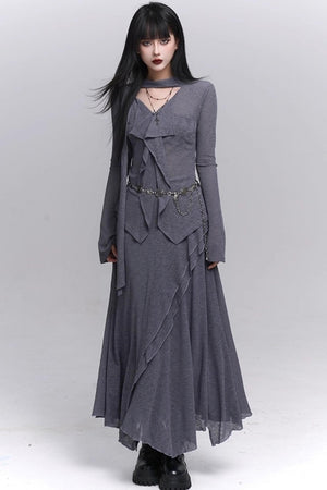 Autumn Korean Suit Skirt Set-Up