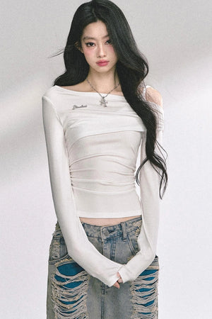Autumn Lace Shoulder Top