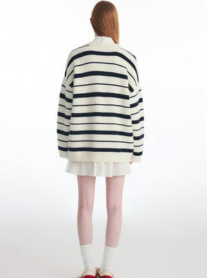 Autumn Notes Striped Knit Sweater