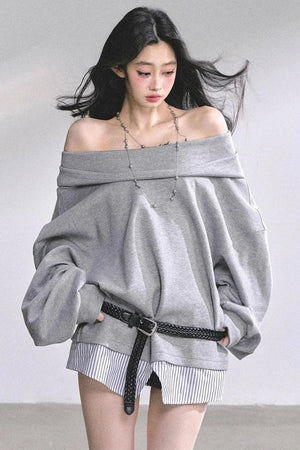 Autumn Oversized Hooded Sweatshirt