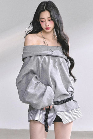 Autumn Oversized Hooded Sweatshirt