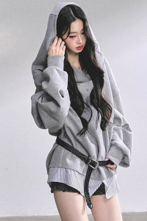 Autumn Oversized Hooded Sweatshirt