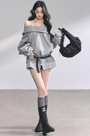Autumn Oversized Hooded Sweatshirt