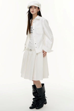 Autumn Pleated Skirt