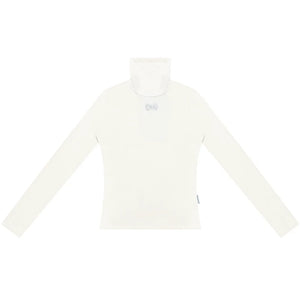 Autumn Retro High Neck Knitted Top