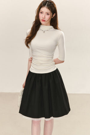 Autumn Ruched Knit Top