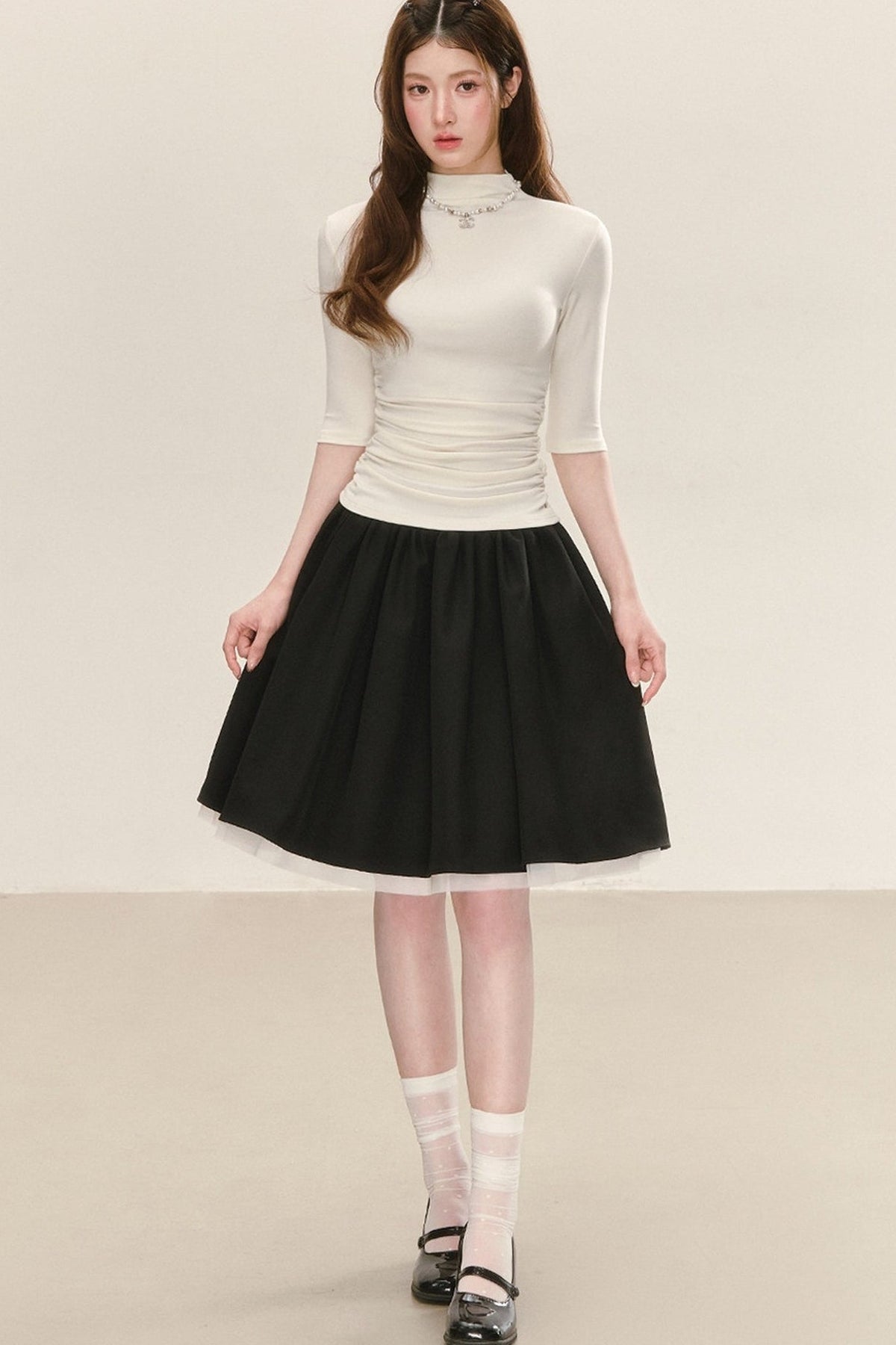 Autumn Ruched Knit Top