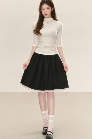 Autumn Ruched Knit Top