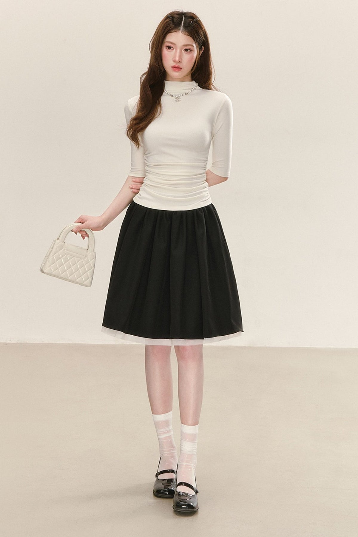 Autumn Ruched Knit Top