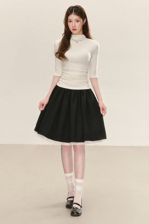 Autumn Ruched Knit Top