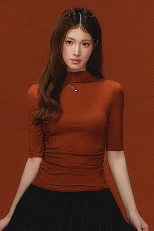 Autumn Ruched Knit Top