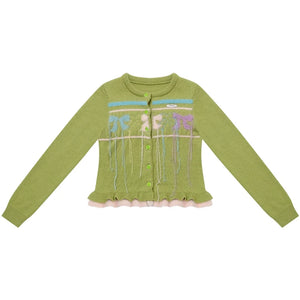 Autumn Silk Bow Cardigan