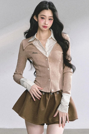 Autumn Striped Polo Shirt