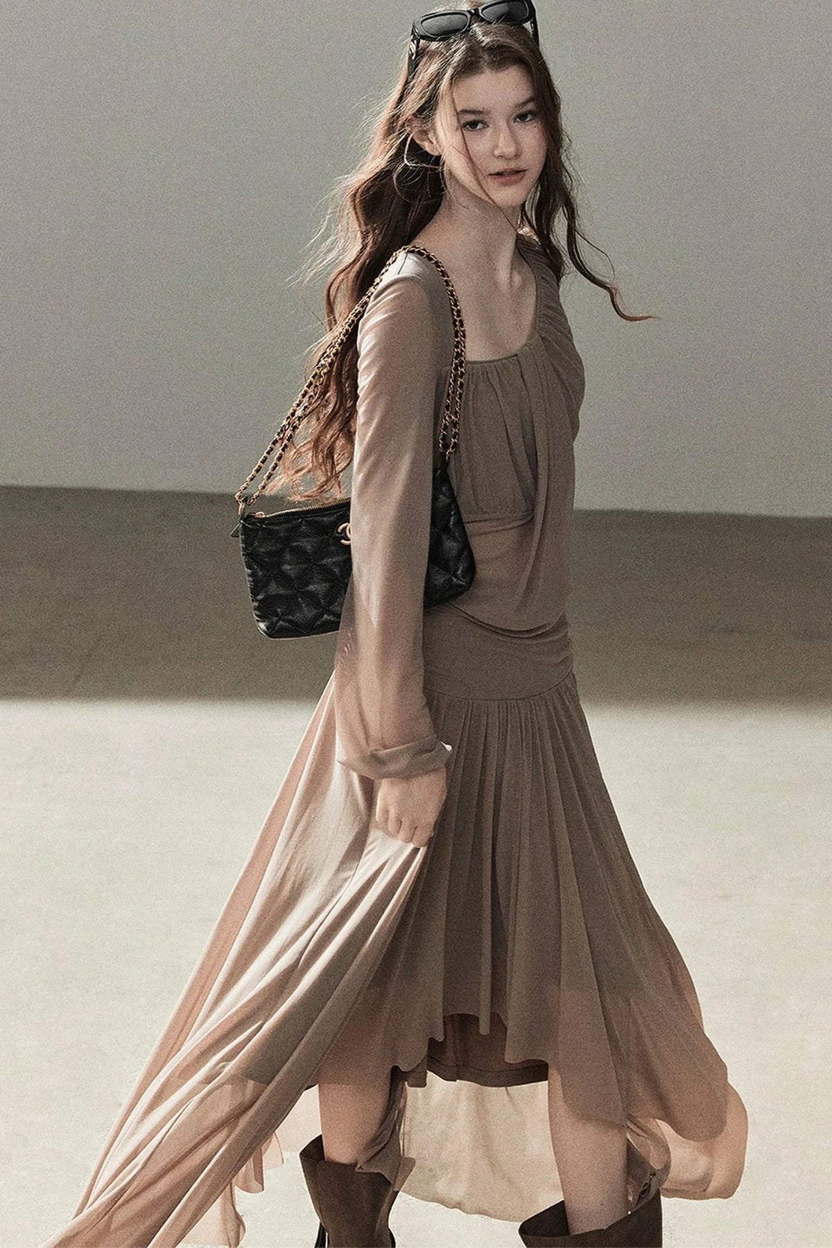 Autumn Two-Piece Top and Skirt Set-Up