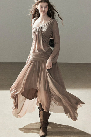 Autumn Two-Piece Top and Skirt Set-Up